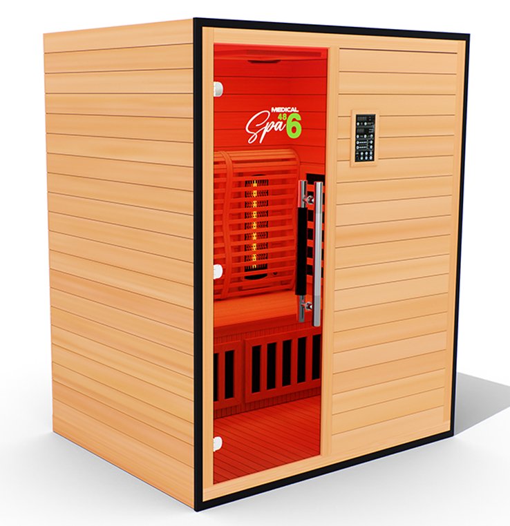 Medical Saunas Commercial 2 Person MD Approved Infrared Dry Sauna - West Coast Saunas - ms-medical-com-486