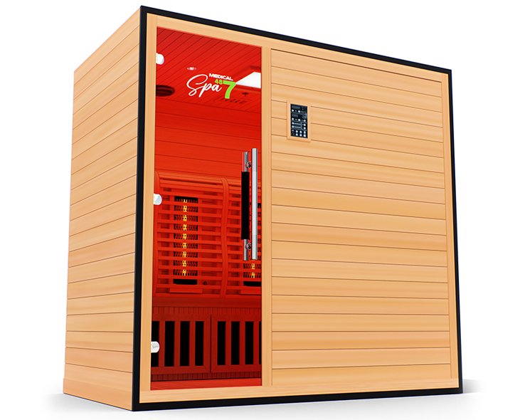 Medical Saunas Commercial 3 Person Doctor Approved Infrared Dry Sauna - West Coast Saunas - ms-medical-com-487