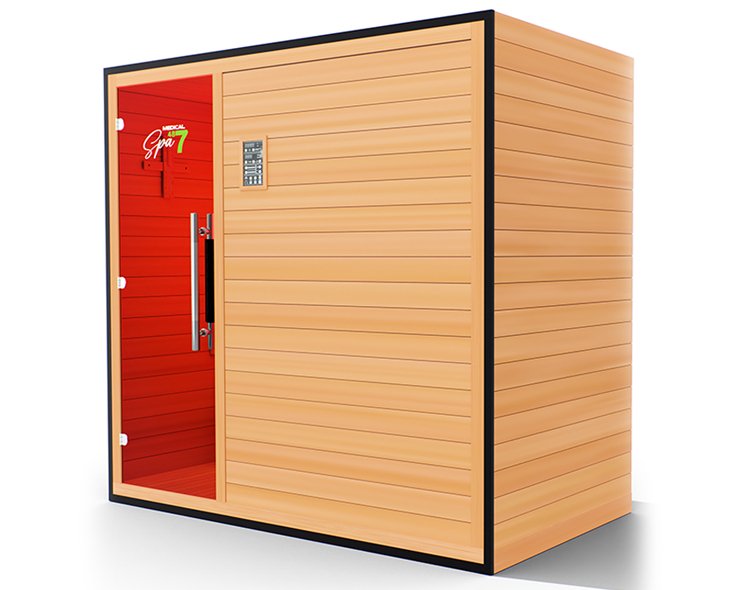 Medical Saunas Commercial 3 Person Doctor Approved Infrared Dry Sauna - West Coast Saunas - ms-medical-com-487