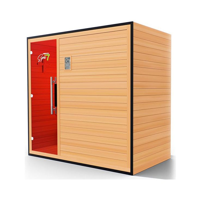 Medical Saunas Commercial 3 Person Doctor Approved Infrared Dry Sauna - West Coast Saunas - ms-medical-com-487