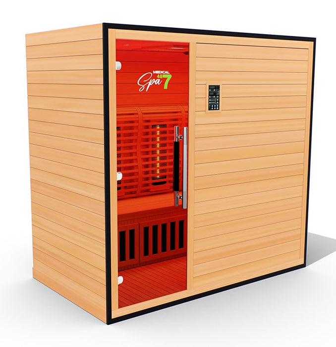 Medical Saunas Commercial 3 Person Doctor Approved Infrared Dry Sauna - West Coast Saunas - ms-medical-com-487