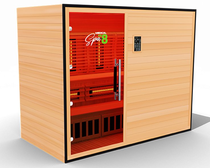 Medical Saunas Commercial 5 Person Doctor Approved Infrared Dry Sauna - West Coast Saunas - ms-medical-com-488