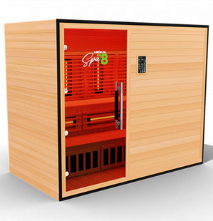 Medical Saunas Commercial 5 Person Doctor Approved Infrared Dry Sauna - West Coast Saunas - ms-medical-com-488