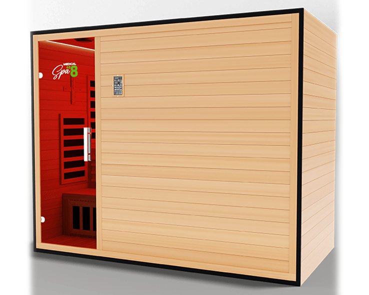 Medical Saunas Commercial 5 Person Doctor Approved Infrared Dry Sauna - West Coast Saunas - ms-medical-com-488