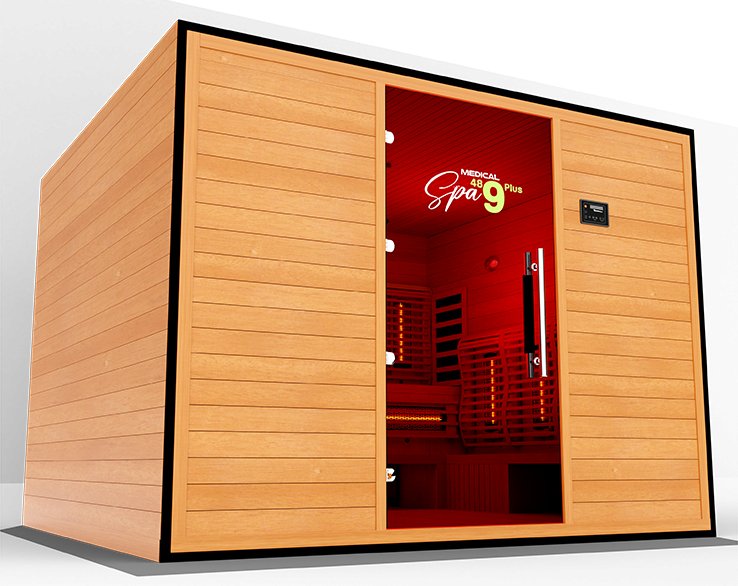 Medical Saunas Commercial 9 Person Doctor Approved Infrared Dry Sauna - West Coast Saunas - ms-medical-com-489