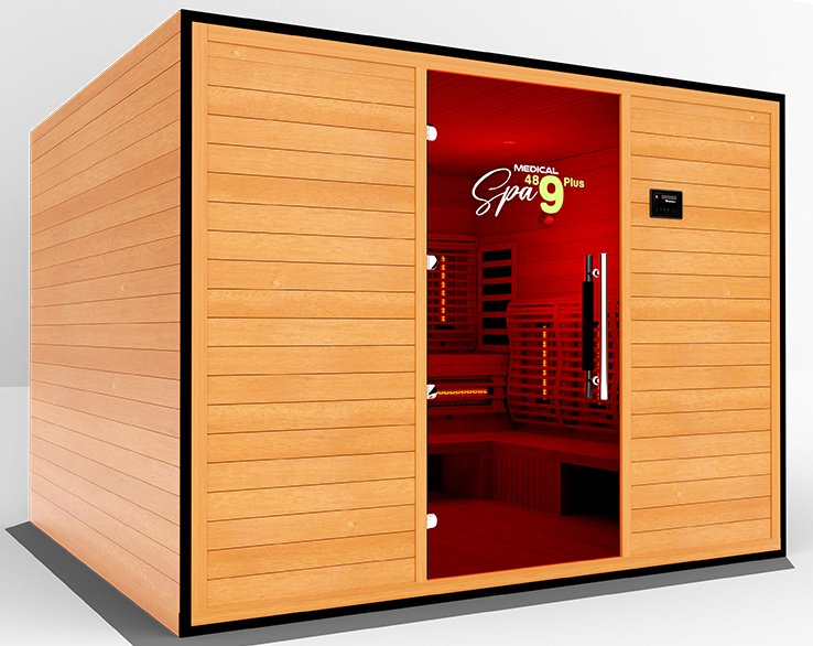 Medical Saunas Commercial 9 Person Doctor Approved Infrared Dry Sauna - West Coast Saunas - ms-medical-com-489