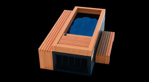 Medical Saunas Frozen 8 Commercial Heavy Duty Cold Plunge w/Accessories Kit - West Coast Saunas - ms-fp8-com