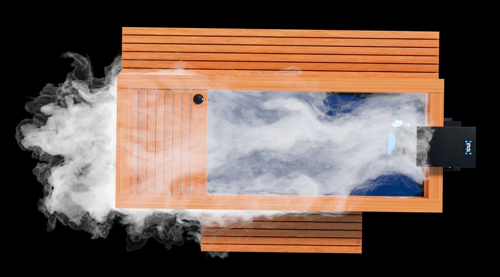 Medical Saunas Frozen 9 Commercial Heavy Duty Cold Plunge w/Steam Generator - West Coast Saunas - ms-fp9-com