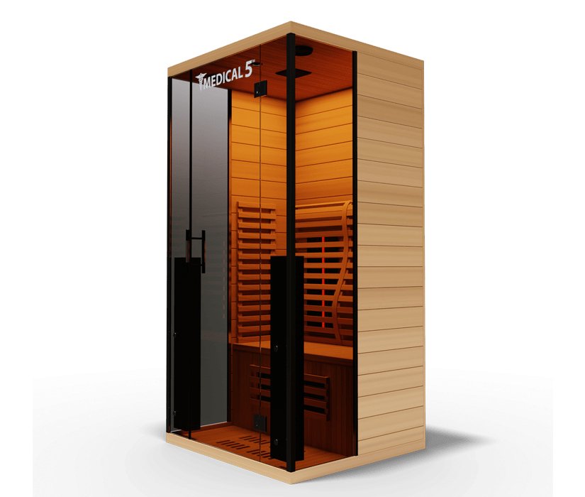 Medical Saunas Medical 5 1-Person Indoor Ultra Full Spectrum Infrared Dry Sauna - West Coast Saunas - ms-medical-ultra-5