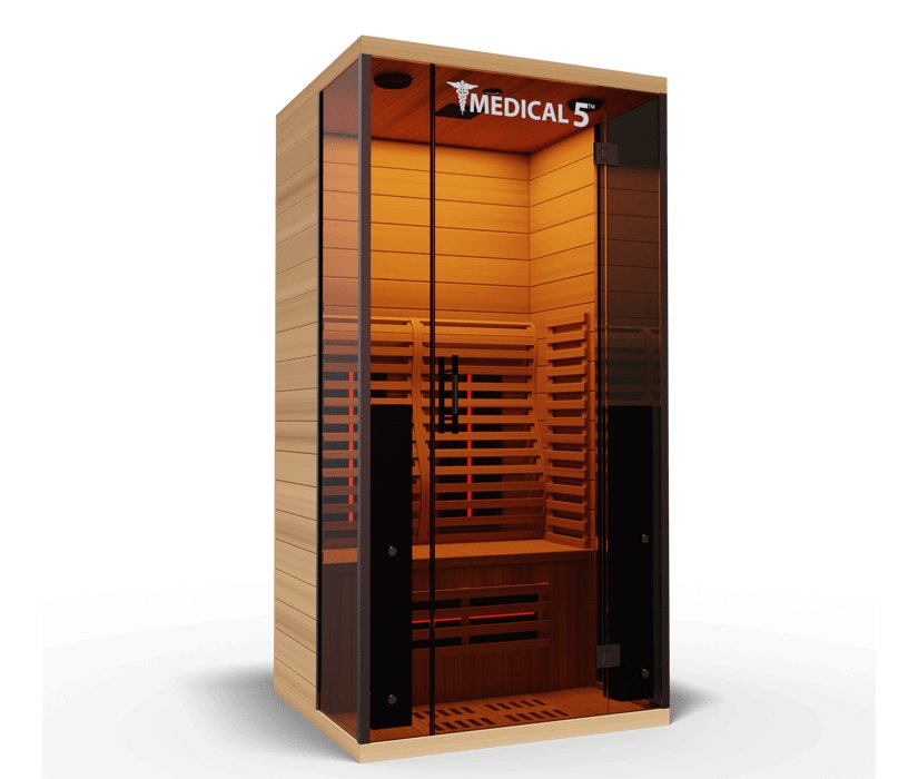 Medical Saunas Medical 5 1-Person Indoor Ultra Full Spectrum Infrared Dry Sauna - West Coast Saunas - ms-medical-ultra-5