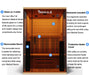 Medical Saunas Medical 6 2-Person Indoor Ultra Full Spectrum Infrared Dry Sauna - West Coast Saunas - ms-medical-ultra-6