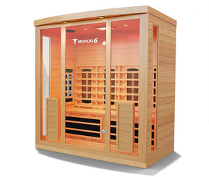 Medical Saunas Medical 6 4-Person Indoor Infrared Dry Sauna - West Coast Saunas - ms-medical-6