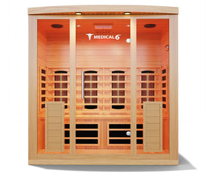 Medical Saunas Medical 6 4-Person Indoor Infrared Dry Sauna - West Coast Saunas - ms-medical-6