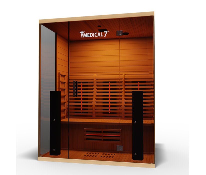 Medical Saunas Medical 7 3-Person Indoor Ultra Full Spectrum Infrared Dry Sauna - West Coast Saunas - ms-medical-ultra-7