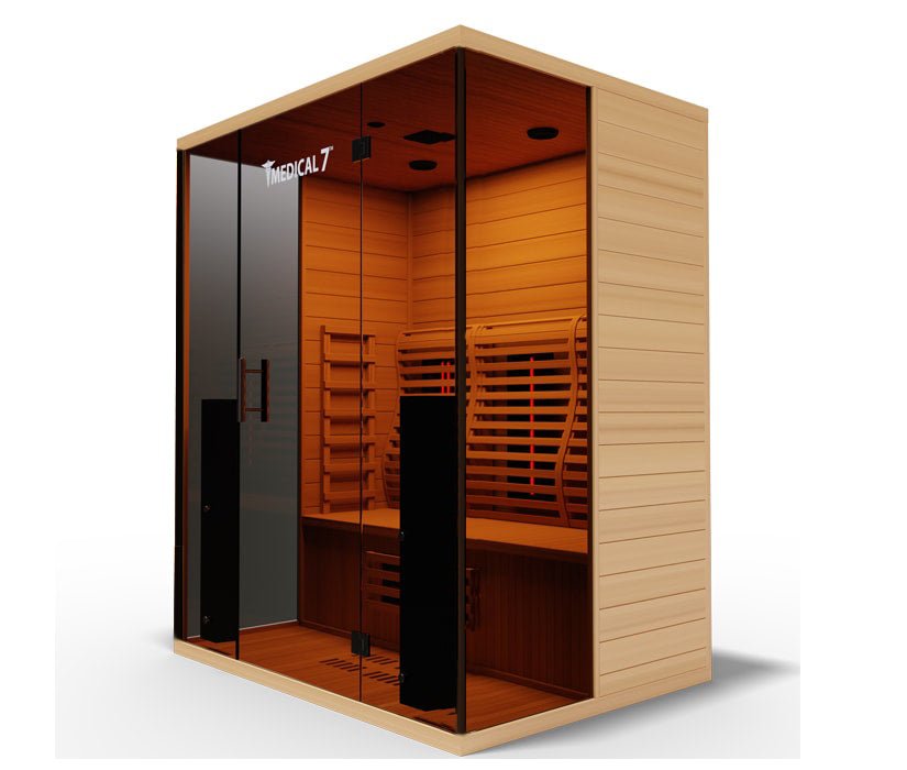 Medical Saunas Medical 7 3-Person Indoor Ultra Full Spectrum Infrared Dry Sauna - West Coast Saunas - ms-medical-ultra-7