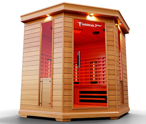 Medical Saunas Medical 7Plus 6-Person Indoor Infrared Dry Sauna - West Coast Saunas - ms-medical-7