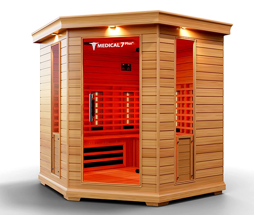Medical Saunas Medical 7Plus 6-Person Indoor Infrared Dry Sauna - West Coast Saunas - ms-medical-7