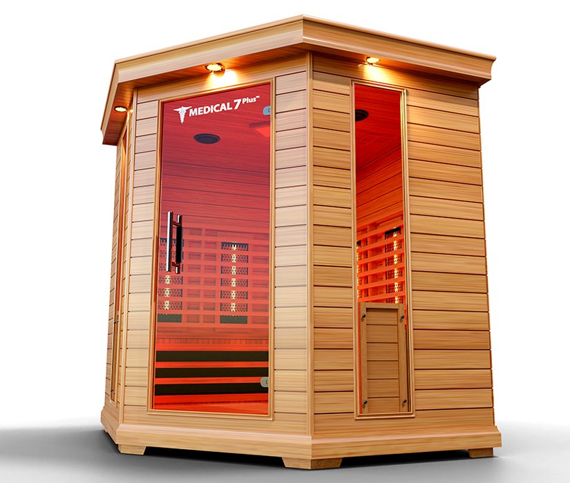 Medical Saunas Medical 7Plus 6-Person Indoor Infrared Dry Sauna - West Coast Saunas - ms-medical-7