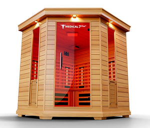 Medical Saunas Medical 7Plus 6-Person Indoor Infrared Dry Sauna - West Coast Saunas - ms-medical-7