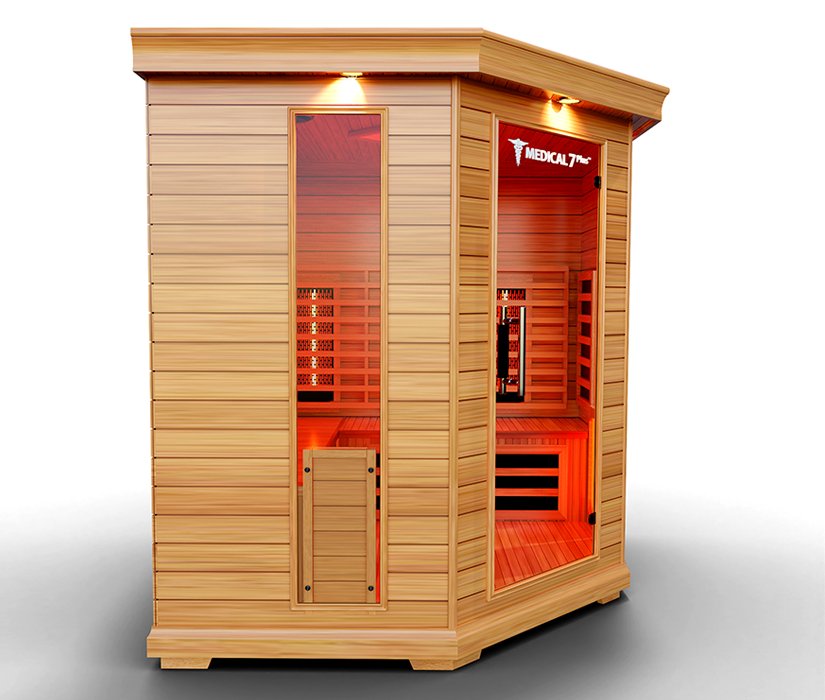 Medical Saunas Medical 7Plus 6-Person Indoor Infrared Dry Sauna - West Coast Saunas - ms-medical-7