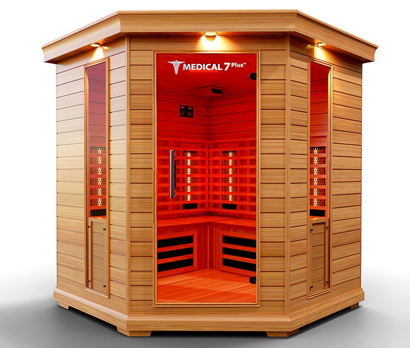 Medical Saunas Medical 7Plus 6-Person Indoor Infrared Dry Sauna - West Coast Saunas - ms-medical-7