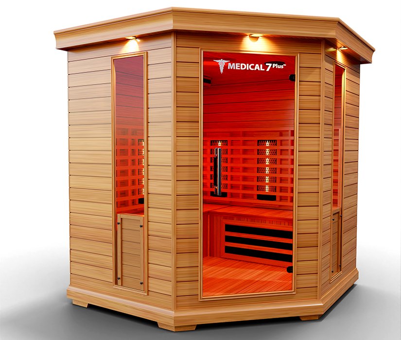 Medical Saunas Medical 7Plus 6-Person Indoor Infrared Dry Sauna - West Coast Saunas - ms-medical-7