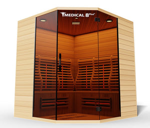 Medical Saunas Medical 8 Plus 4-Person Indoor Ultra Full Spectrum Infrared Dry Sauna - West Coast Saunas - ms-medical-ultra-8