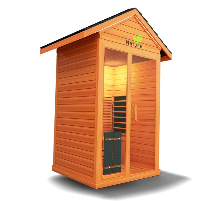 Medical Saunas Nature 5 2-Person Full Spectrum Infrared Doctor Designed Outdoor Sauna - West Coast Saunas - ms-nature-5