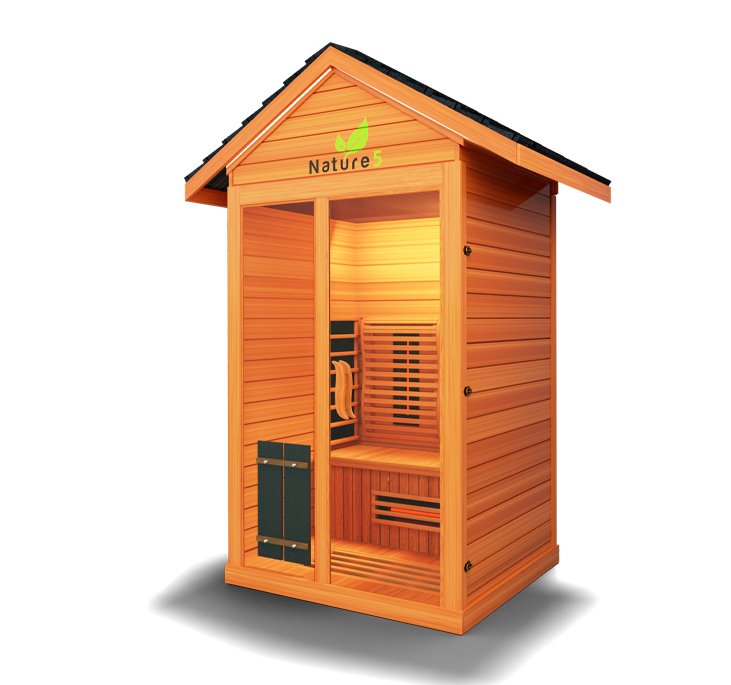 Medical Saunas Nature 5 2-Person Full Spectrum Infrared Doctor Designed Outdoor Sauna - West Coast Saunas - ms-nature-5