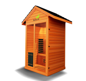 Medical Saunas Nature 5 2-Person Full Spectrum Infrared Doctor Designed Outdoor Sauna - West Coast Saunas - ms-nature-5