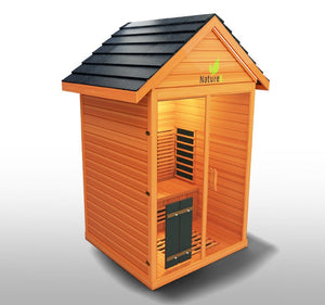 Medical Saunas Nature 6 3-Person Full Spectrum Infrared Doctor Designed Outdoor Sauna - West Coast Saunas - ms-nature-6