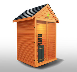 Medical Saunas Nature 6 3-Person Full Spectrum Infrared Doctor Designed Outdoor Sauna - West Coast Saunas - ms-nature-6