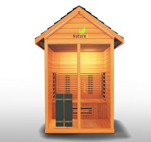 Medical Saunas Nature 6 3-Person Full Spectrum Infrared Doctor Designed Outdoor Sauna - West Coast Saunas - ms-nature-6