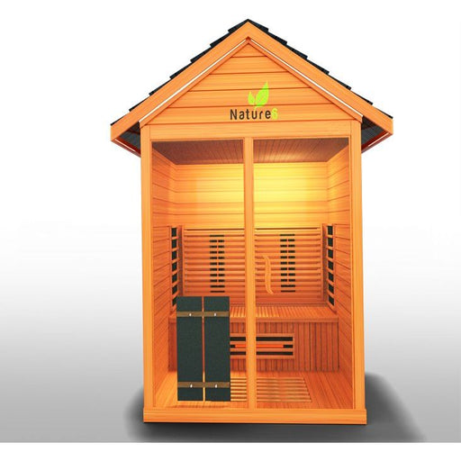 Medical Saunas Nature 6 3-Person Full Spectrum Infrared Doctor Designed Outdoor Sauna - West Coast Saunas - ms-nature-6