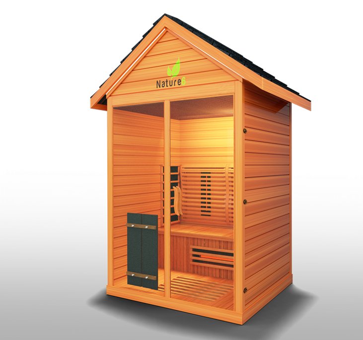 Medical Saunas Nature 6 3-Person Full Spectrum Infrared Doctor Designed Outdoor Sauna - West Coast Saunas - ms-nature-6