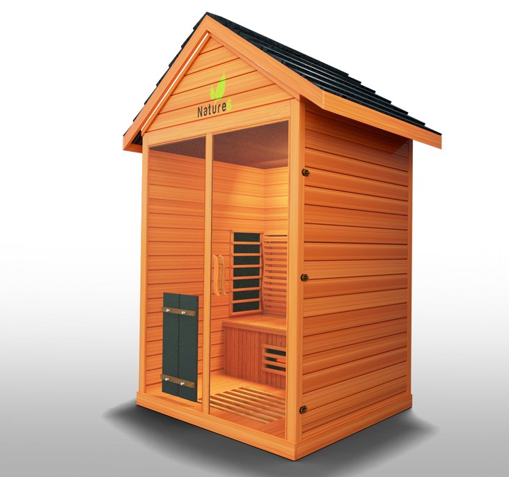 Medical Saunas Nature 6 3-Person Full Spectrum Infrared Doctor Designed Outdoor Sauna - West Coast Saunas - ms-nature-6