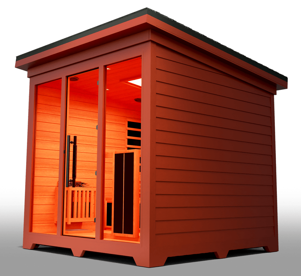 Medical Saunas Nature X 6 - Person Full Spectrum Infrared Doctor Designed Outdoor Steam Sauna - West Coast Saunas - ms - nature - 9