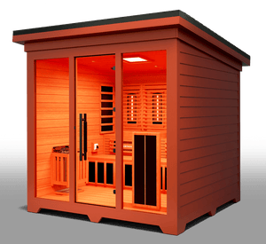 Medical Saunas Nature X 6 - Person Full Spectrum Infrared Doctor Designed Outdoor Steam Sauna - West Coast Saunas - ms - nature - 9