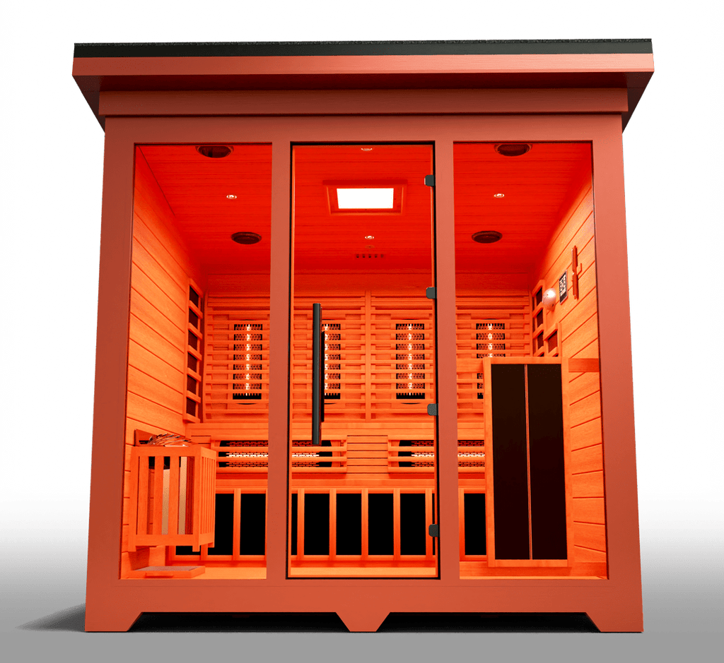 Medical Saunas Nature X 6 - Person Full Spectrum Infrared Doctor Designed Outdoor Steam Sauna - West Coast Saunas - ms - nature - 9