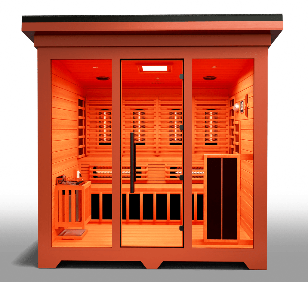 Medical Saunas Nature X 6 - Person Full Spectrum Infrared Doctor Designed Outdoor Steam Sauna - West Coast Saunas - ms - nature - 9