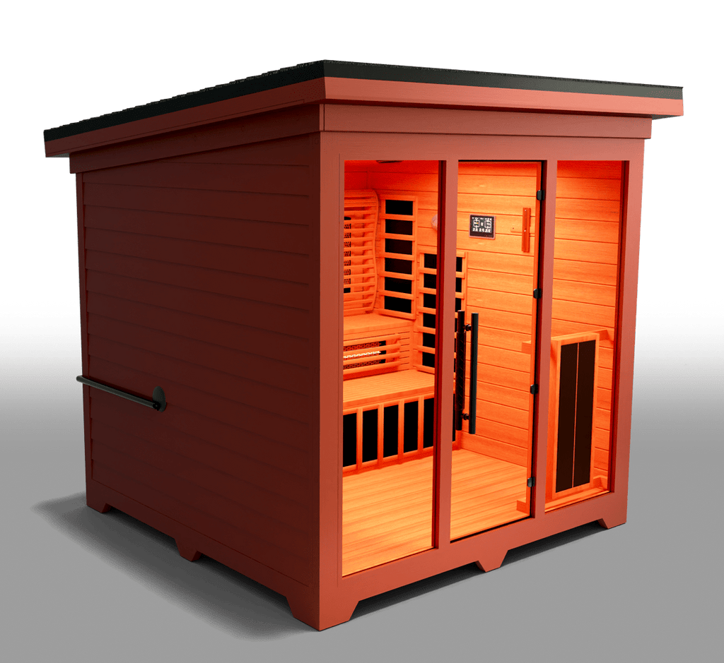 Medical Saunas Nature X 6 - Person Full Spectrum Infrared Doctor Designed Outdoor Steam Sauna - West Coast Saunas - ms - nature - 9