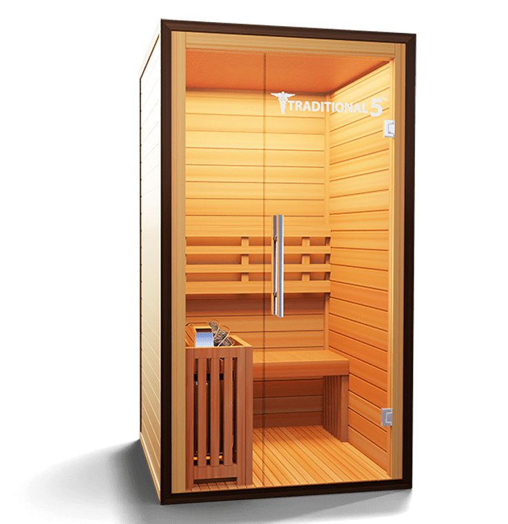 Medical Saunas Traditional 5 2-Person Indoor Sauna - West Coast Saunas - ms-traditional-5