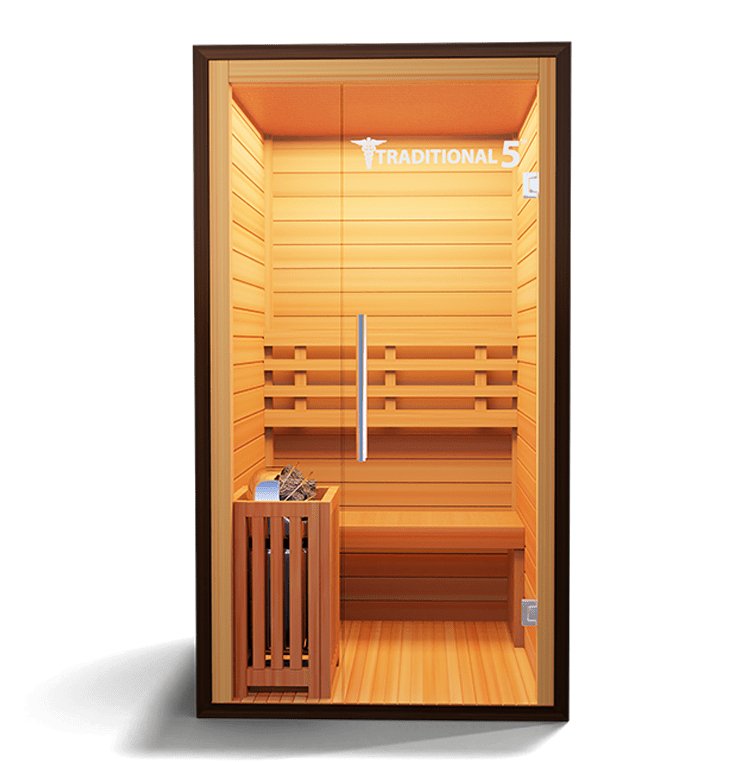 Medical Saunas Traditional 5 2-Person Indoor Sauna - West Coast Saunas - ms-traditional-5