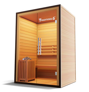 Medical Saunas Traditional 6 3-Person Indoor Sauna - West Coast Saunas - ms-traditional-6