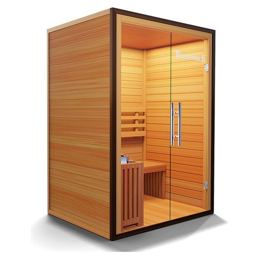 Medical Saunas Traditional 6 3-Person Indoor Sauna - West Coast Saunas - ms-traditional-6