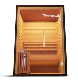 Medical Saunas Traditional 6 3-Person Indoor Sauna - West Coast Saunas - ms-traditional-6