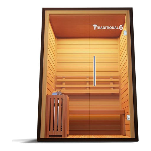 Medical Saunas Traditional 6 3-Person Indoor Sauna - West Coast Saunas - ms-traditional-6