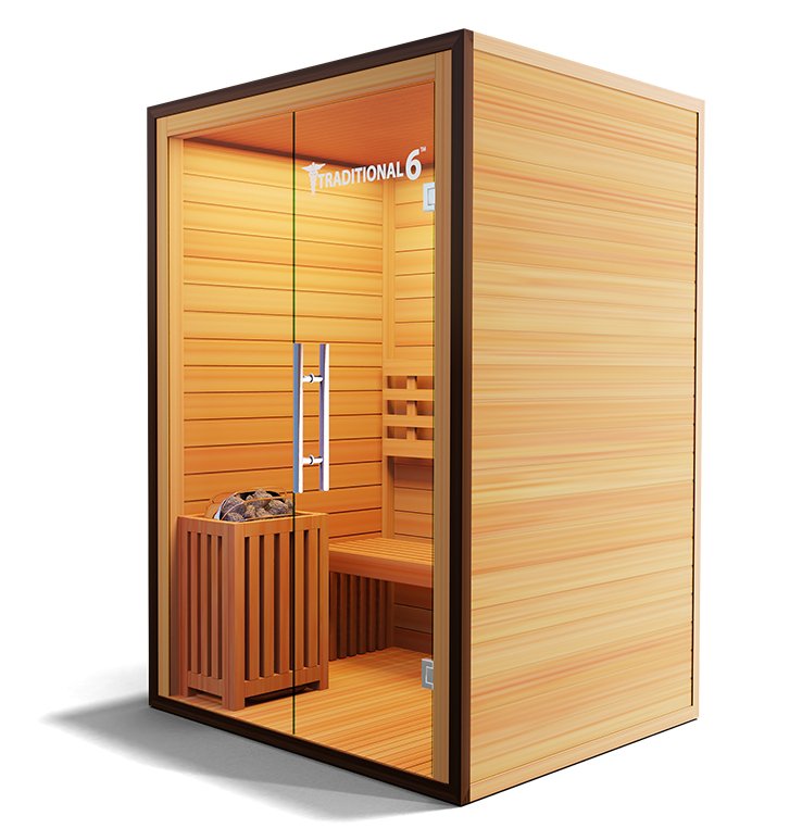 Medical Saunas Traditional 6 3-Person Indoor Sauna - West Coast Saunas - ms-traditional-6