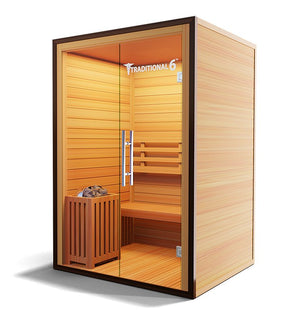 Medical Saunas Traditional 6 3-Person Indoor Sauna - West Coast Saunas - ms-traditional-6