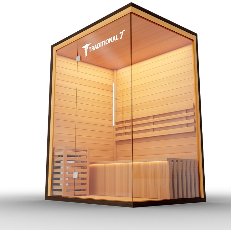 Medical Saunas Traditional 7 4-Person Indoor Sauna - West Coast Saunas - ms-traditional-7